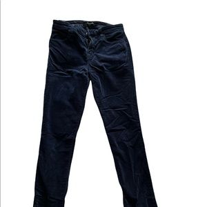 J Brand Dark Blue Velvet Pants